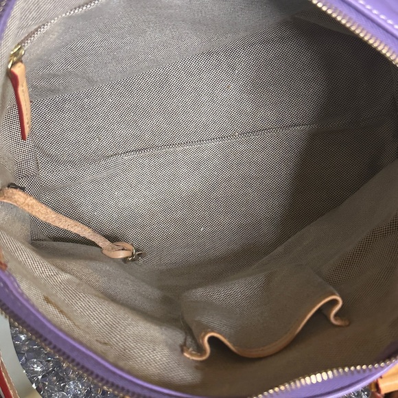 EUC Dooney & Bourke Dillon Double Pocket Satchel Crossbody in Lavender. - Picture 7 of 13